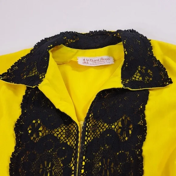 Vintage Desert Flower Orginals 70's Fiesta Dress Outfit Waist 35" Size M-L - Picture 8 of 15